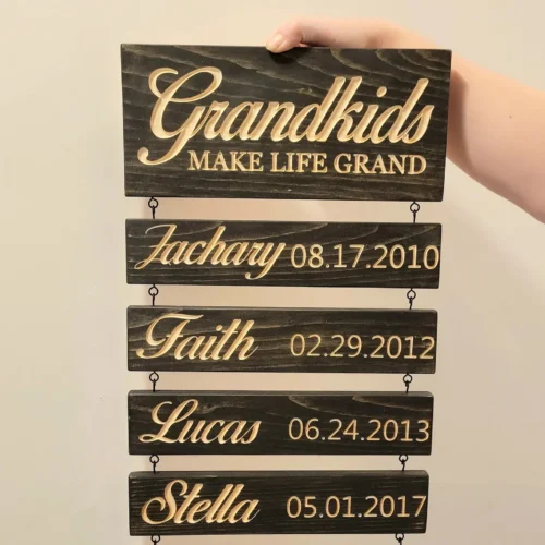 Custom Name Slat (Engraving) - Add On For Existing Sign photo review