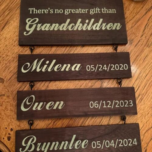 Custom Name Slat (Engraving) - Add On For Existing Sign photo review