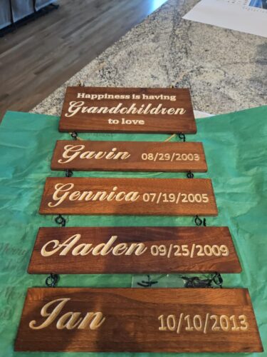 Custom Name Slat (Engraving) - Add On For Existing Sign photo review