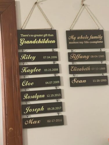 Custom Name Slat (Engraving) - Add On For Existing Sign photo review