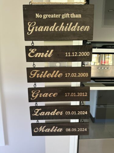 Custom Name Slat (Engraving) - Add On For Existing Sign photo review