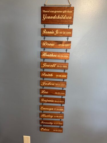 Custom Name Slat (Engraving) - Add On For Existing Sign photo review